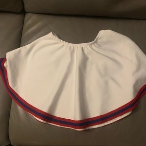 white red and blue game day skirt